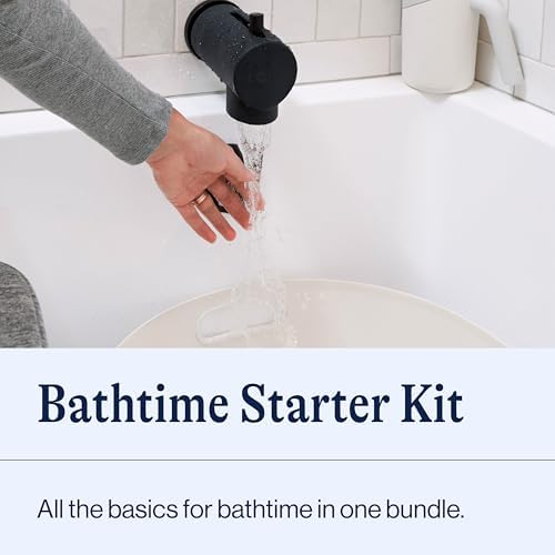 Lalo Bathtime Starter Kit, 3 Pieces, Baby Bathtub, Rinse Cup & Spout Cover - Image 2