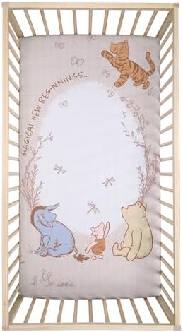 Lambs & Ivy Disney Baby Pooh Bear & Pals Cotton 3Pc Crib Bedding Set - Image 4