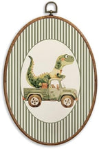 SONMYSULIL Dinosaur Car Nursery Wall Art Decor, Boys Room Oval Wall Hanging by Unknown