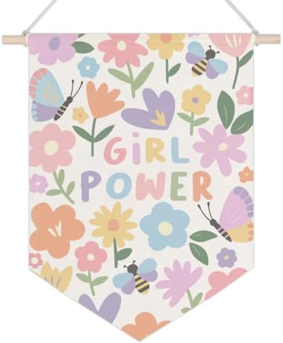 Ghueghe Boho Floral Girls Room Canvas Banner Wall Decor by Unknown