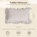 BuLuTu Floral Muslin Toddler Pillowcase - Image 2