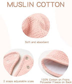 Konssy 8-Pack Muslin Baby Bibs, Adjustable Fit - Image 5