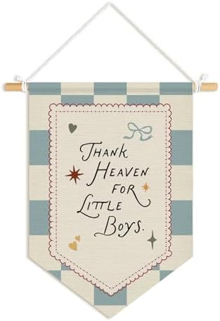 Boy Nursery Decor, Thank Heaven by Unknown