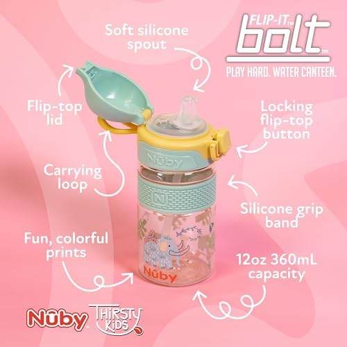 Nuby Thirsty Kids Flip-it Bolt Toddler Cup - Image 2