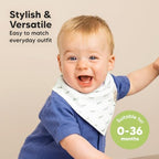 KeaBabies 8pk Organic Baby Bandana Bibs - Image 4