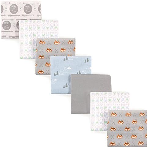 Luvable Friends Unisex Baby Cotton Flannel Receiving Blankets, Wild & Free - Image 2