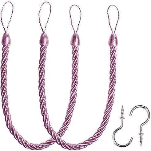 BEL AVENIR Curtain Tiebacks Ropes Tie-Backs, Handmade Holdbacks by BELAVENIR