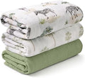 Muslin Swaddle Blankets for Newborn, 3 Pack Breathable Soft Receiving Blanket by LYRICHOMBABY