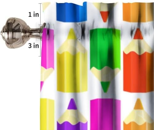 Colourful Crayon Valance Curtain - Image 6