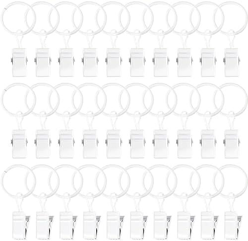 POVETIRE 30 Metal Rings Hooks Hanging Baby Headband Brackets Metal Clips by POVETIRE