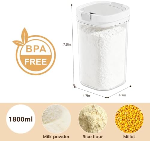 Formula Container to go-1800ml Travel Dispenser BPA Free Airtight Container - Image 2
