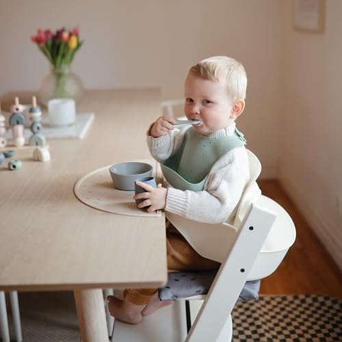 mushie Silicone Baby Bib | Adjustable Fit - Image 5