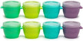 melii Snap & Go Baby Food Storage Containers | 8 Pack 4 oz, Stackable Freezer by melii