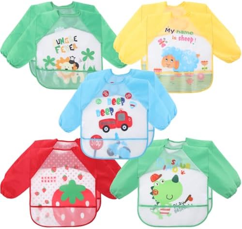 Tarpop Long Sleeve Bibs, Infant Smocks Bulk by Tarpop