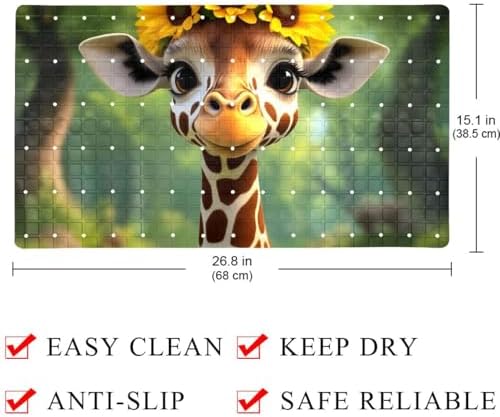 Baby Bath Mat Non Slip 26.8"x15.1" Bathtub Mat - Image 4