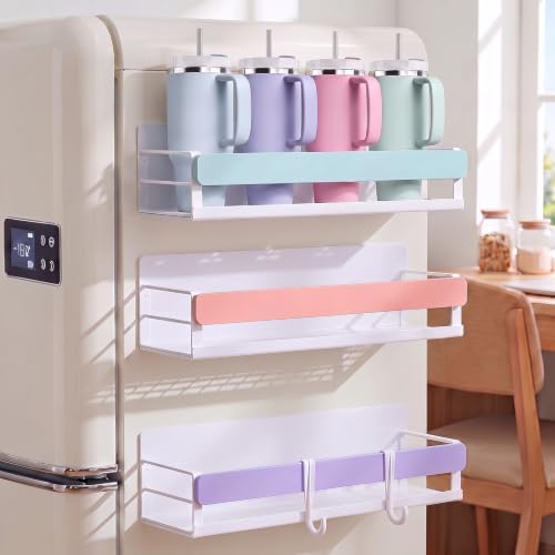 Patelai 3 Pack Pastel Magnetic Water Bottle Organizer by Patelai