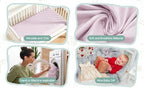 4 Pack Bassinet Fitted Sheets Compatible - Image 5