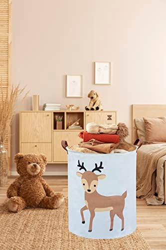 Kids Laundry Basket, Deer Laundry Hamper Collapsible Baby Storage Baskets - Image 3