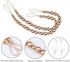 2 Pack Wood Bead Curtain Tieback, Boho Curtain Holdbacks - Image 4