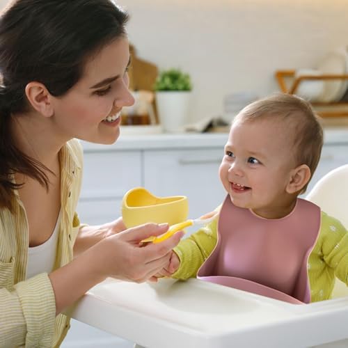Silicone Baby Feeding Bibs – Waterproof, Soft & Adjustable - Image 4