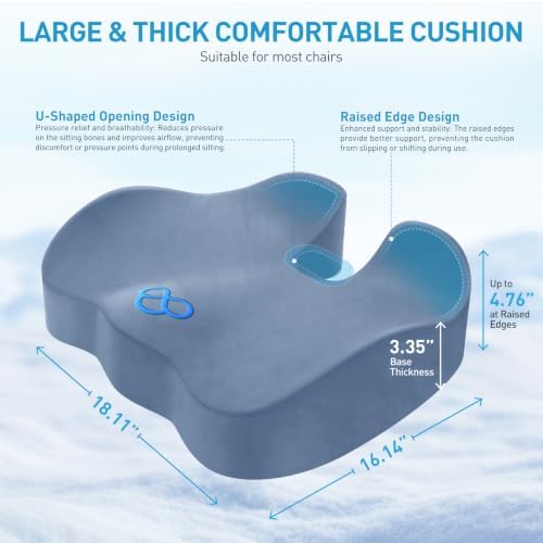 BlissTrends Memory Foam Seat Cushion - Image 2