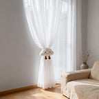 2-Pack Cartoon Cloud Curtain Tiebacks, Embroidered Curtain Holdbacks by YGNNIU