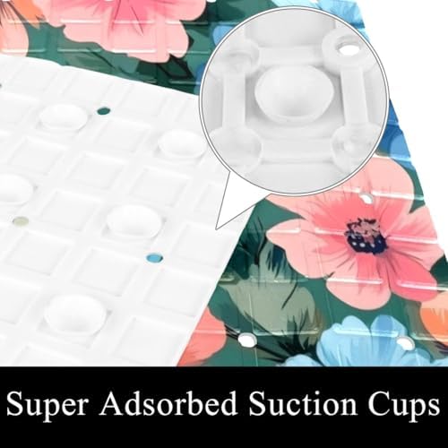 Shower Mat Bathtub Mat, 26.8x15.1 inch, Non-Slip Bath Mat - Image 3