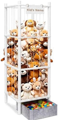 Stuffed Animal Storage with Toys Tray, 57In Large Wooden Stuffy Plushies by Unknown