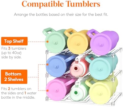 Lifewit Stackable Water Bottle Organizer - Image 4