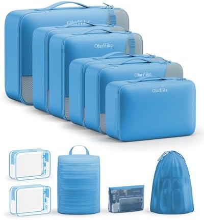 OlarHike 11 Set Packing Cubes for Travel, Gifts for Women Mom, Anti-Tearing by OlarHike