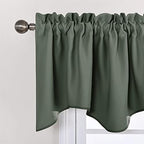 NICETOWN Valance Curtains for Kitchen Blackout Thermal Insulated Solid Rod - Image 3