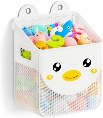 Ligereza Quick Fetch Way Bath Toy Storage, Cute Mesh Bath Toy Organizer by Ligereza