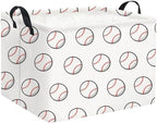 Rectangular Baseball Basket Kids Baby Nursery Storage Basket by HIYAGON