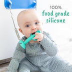 Busy Baby Teething Spoon is Dishwasher Safe Food Grade Silicone - Image 2