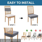 Smiry Waterproof Seat Covers for Dining Room Chairs - Image 5