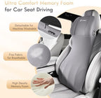FLORICH Memory Foam Car Seat Cushion and Lumbar Support Headrest Pillow - Image 5