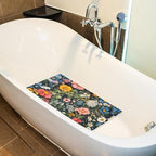 Shower Mat Non Slip 26.8 x 15.1 Inches, Colored Flowers Bathtub Mat Shower - Image 5