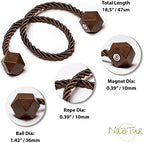 NazTur Magnetic Curtain Tiebacks, Curtain Ties, No-Drill Holdbacks - Image 3