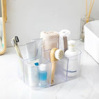 Multiuse Caddy Organizer with Handle, Portable Plastic Tote Bin - Image 3