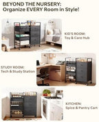 2in1 Baby Diaper Caddy Organizer and Storage Cart - Image 6