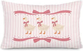 Goose Nursery Decor Goose Pillow Covers 12x20, Bow Girl Nursery Decorative by Unknown