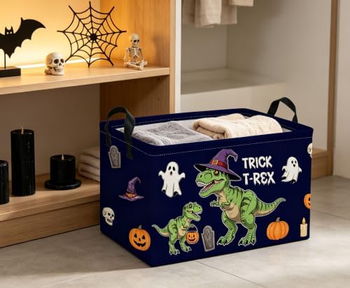 Rectangle Kids Baskets Halloween dinosaur Basket Cute Storage Bin Fish Box - Image 6