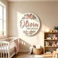 Personalized Floral Wooden Name Sign by Unknown