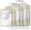 NICOSHOW Compression Packing Cubes 6 Set, Compressible Space-Saving Packing by NICOSHOW