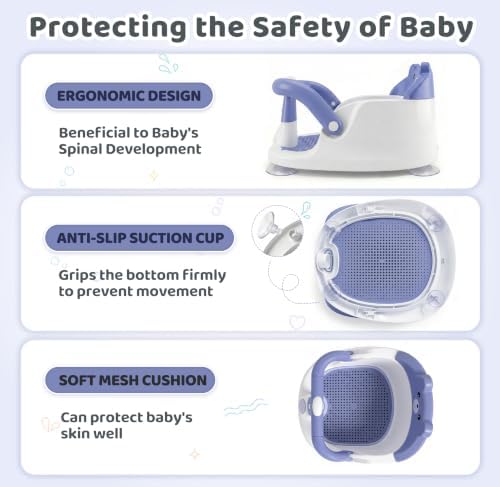 Baby Bath Seat for Babies 6 Months & Up, Toddler Bathtub Chair - Image 5