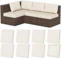 8Pcs Outdoor Cushion Covers, Stretch Patio Furniture Couch Chair Slipcovers by VORSHAPE