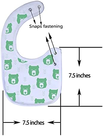 Maiwa 6 Pack Waterproof Cotton Baby Bibs - Image 3