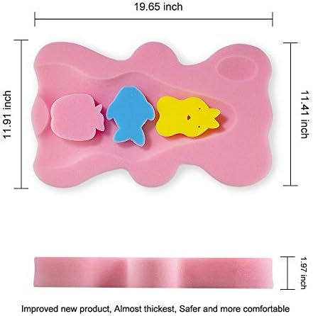 Soft Infant Bath Sponge, Baby Bath Mat Newborn - Image 2