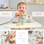 Waterproof Smock Baby Bibs for Eating - Image 3