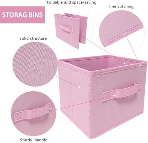 EBIGIC Storage bins collapsible storage bins, cube storage organizer （Pack of - Image 3